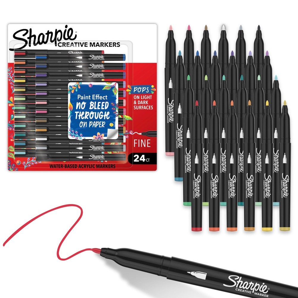 Sharpie Creative Markers Variety Pack, 24 Count (Pack of 1), Assorted