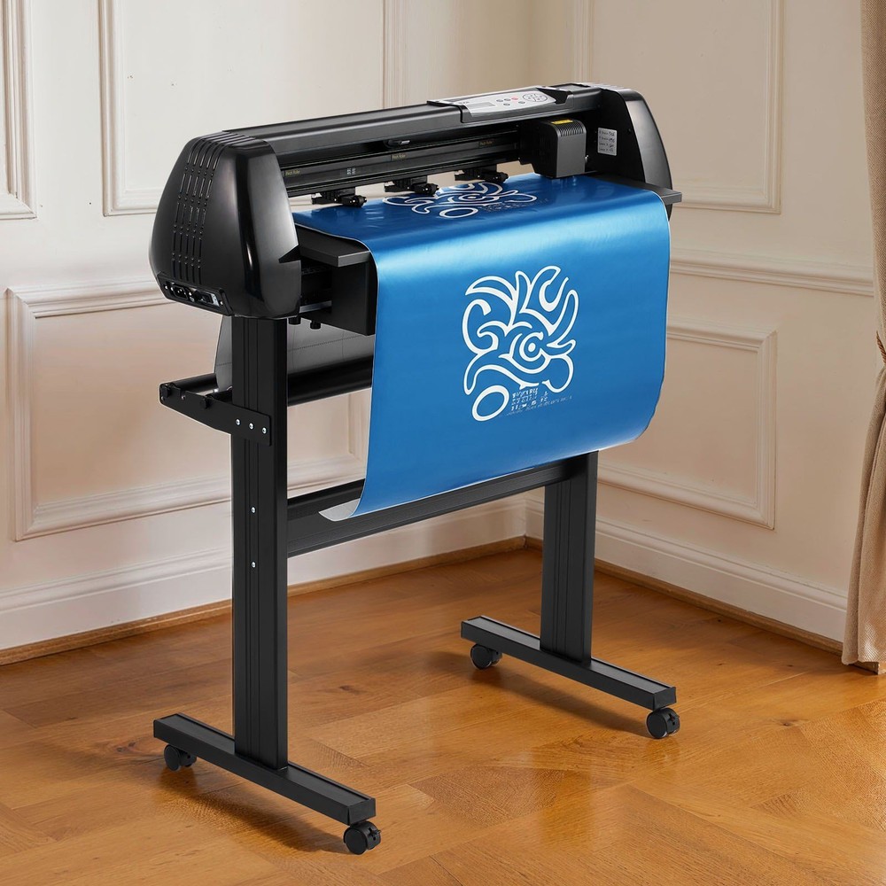 Precision Vinyl Cutter 28in Width, Dual Blades, Regulated Force & Speed
