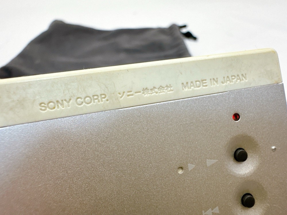 Sony MZ-E75 Walkman MiniDisc MD Player Silver with Remote - Tested & Working