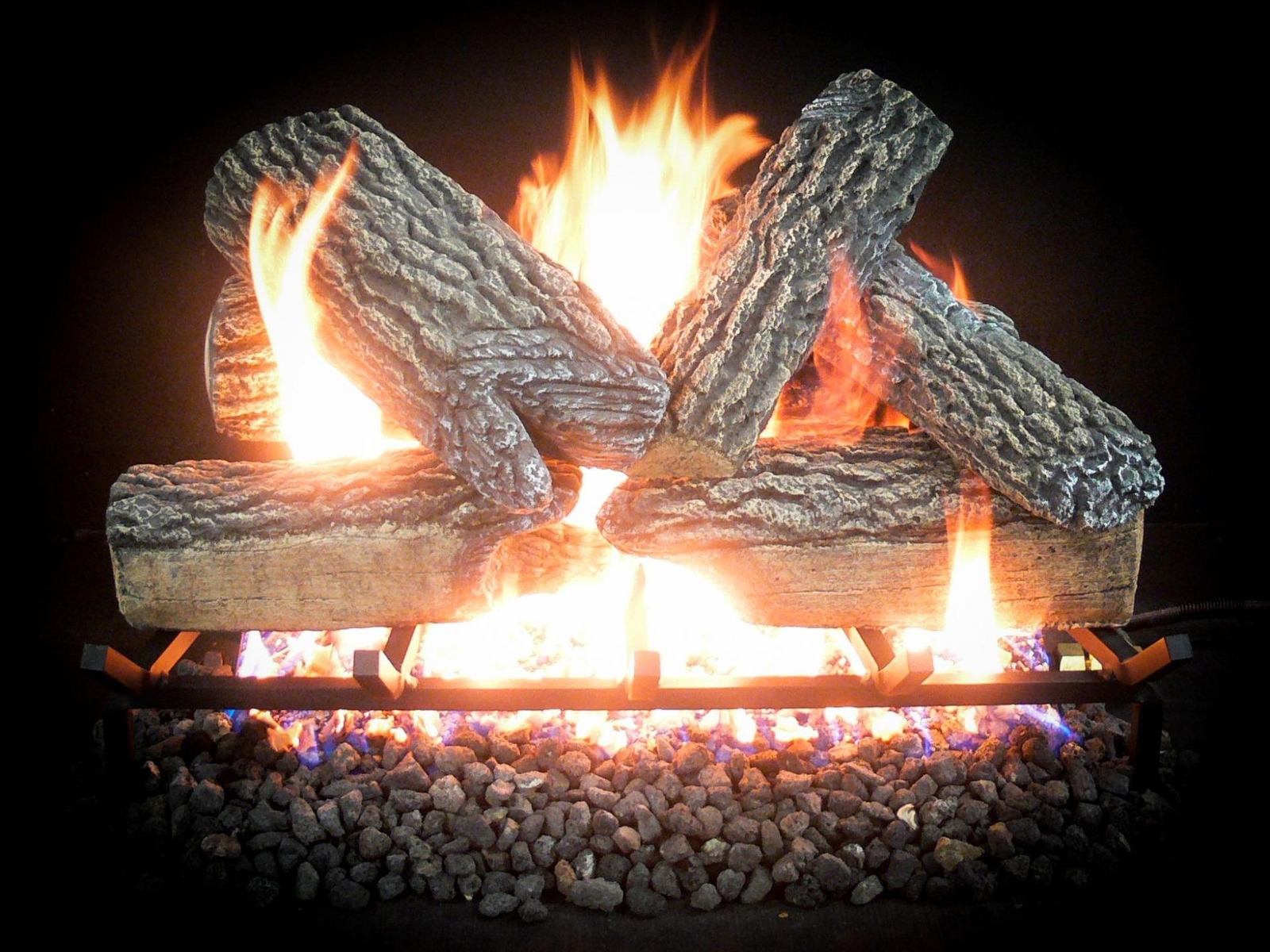 18" 24" 30" Blazing Oak Premium Decorative Vented Gas Logs (logs only)
