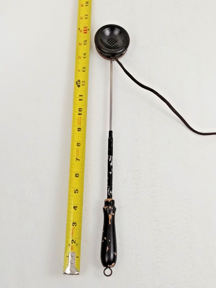 Vintage Brush Telescoping Microphone UNTESTED Electronics Development Black Rod