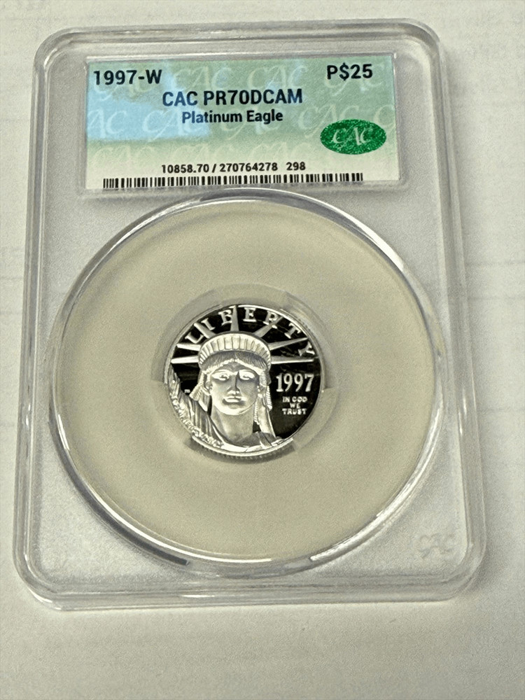 1997 $25 Proof Platinum Eagle CACG PR 70