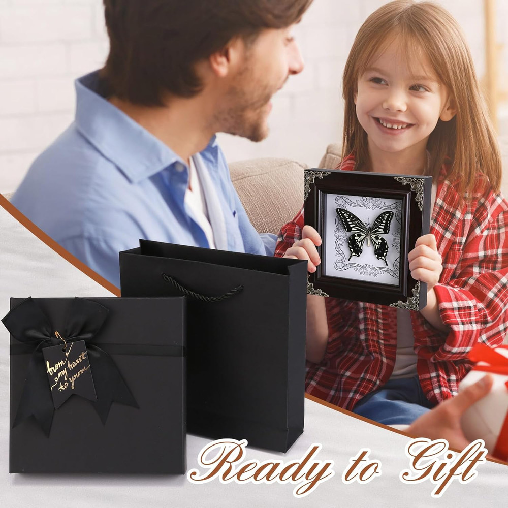 Real Butterfly Framed Handmade, Butterfly Display Shadow Box Collection, Framed