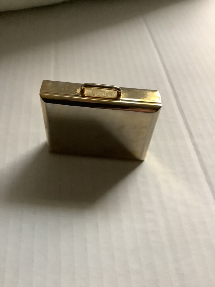 Vintage Quartz Brass Desk Clock