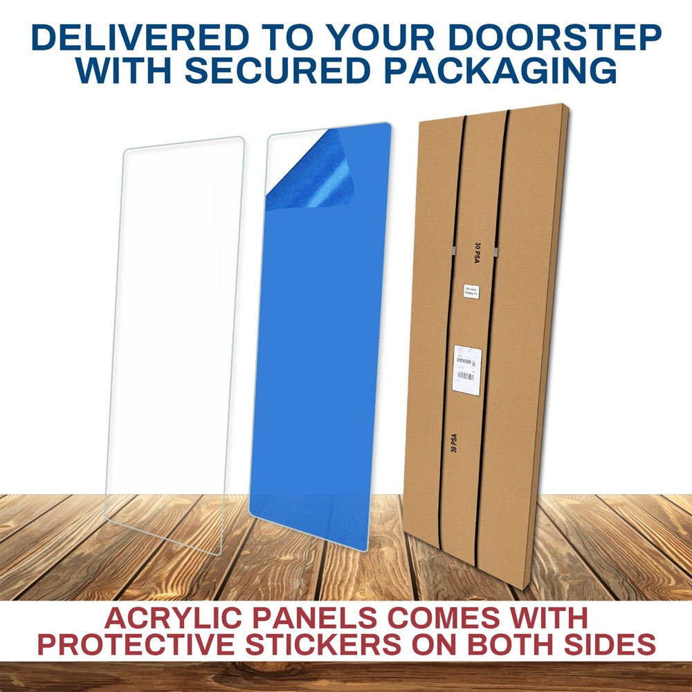 Acrylic Drum Shield DS6L | 6ft Drum Screen with Full-Length Hinges