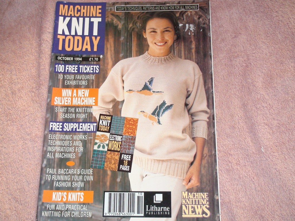 KNITTING MACHINE MAGAZINE/ BOOK: MACHINE KNIT TODAY OCTOBER 1994