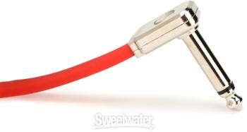 Ernie Ball P06404 Flat Ribbon Pedalboard Patch Cable - Right Angle to Right