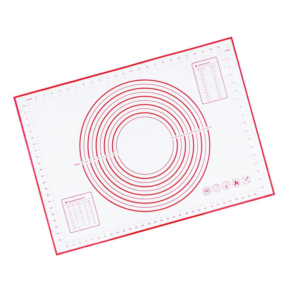 Silicone Mat for Countertop Non Stick Baking Kitchen Tools with Measurements