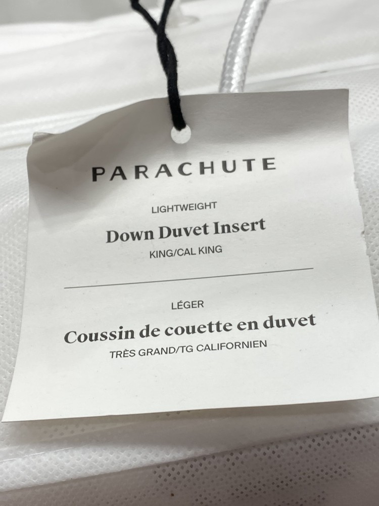 Parachute Lightweight King/ Cal. King Down Duvet Insert White