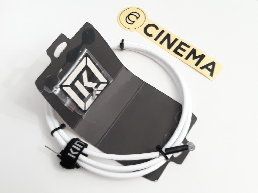 NEW KINK BIKES LINEAR BMX BRAKE CABLE WITH STRAP WHITE