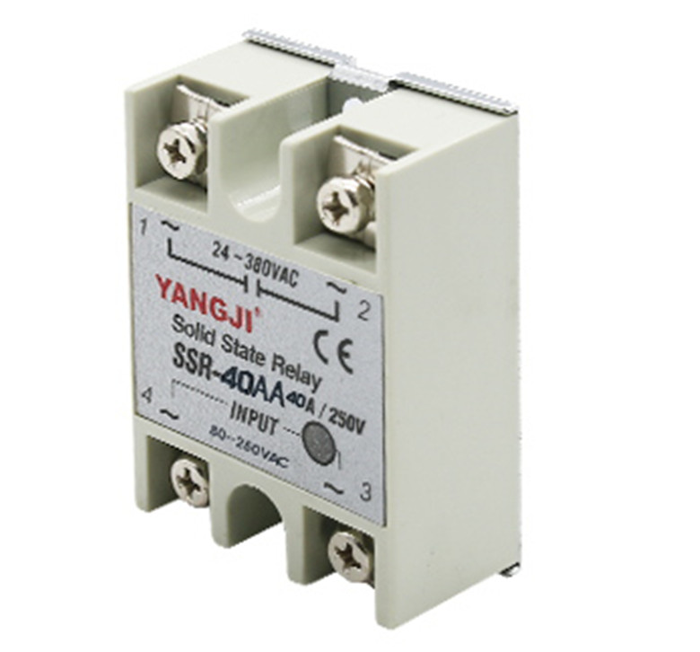 Single-phase AC controlled AC AC-AC solid state relay SSR-40AA 40A