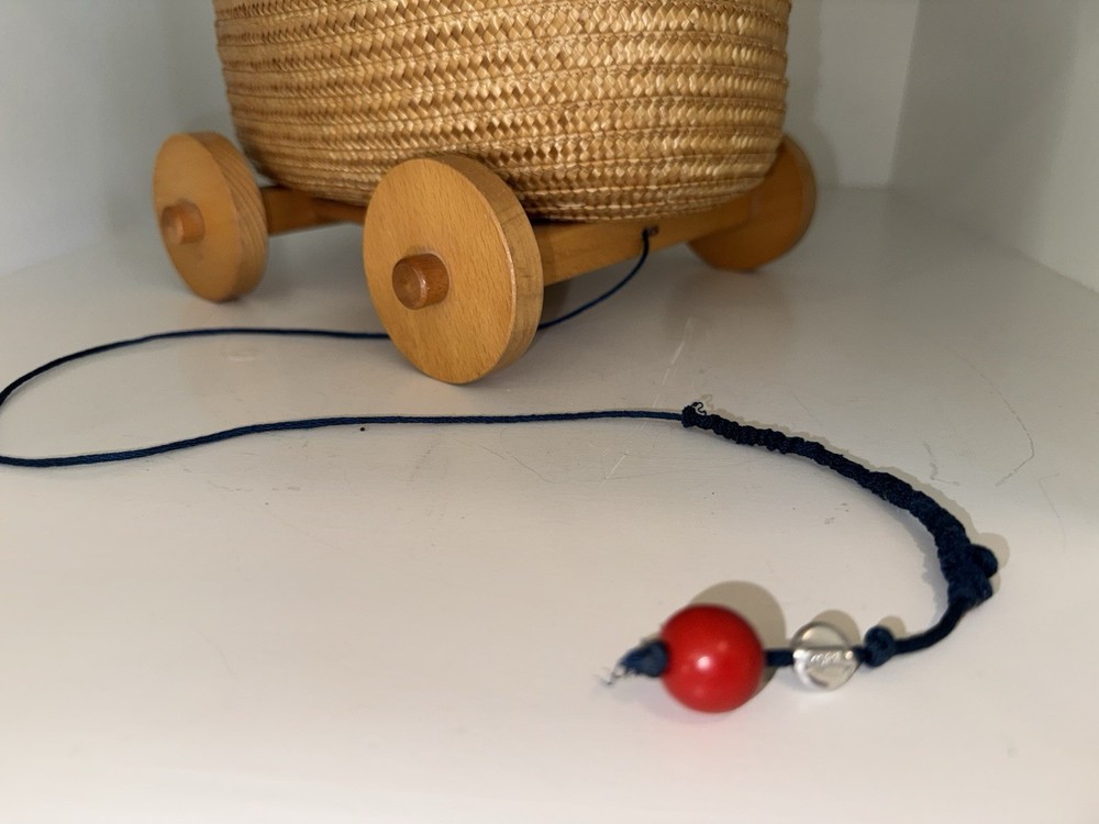 Small Woven Pram Pull Toy Basket