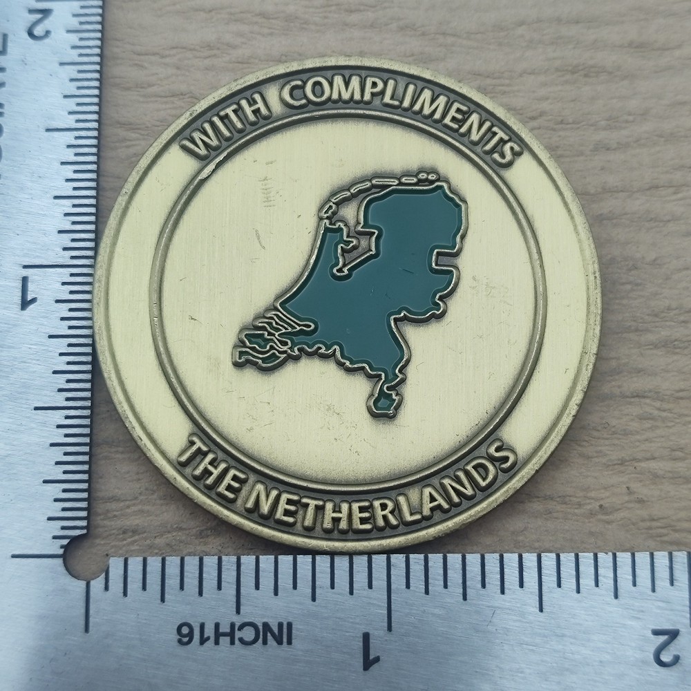 Netherlands Commander Land Forces Operational Support Command Challenge Coin