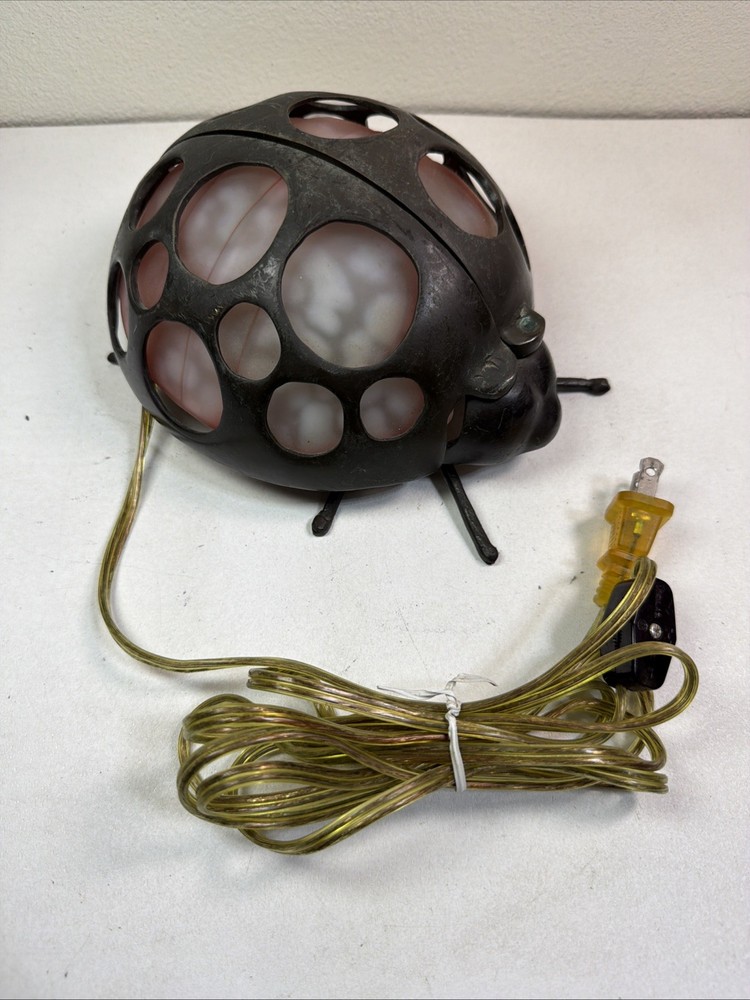 Brass Ladybug Light Table Desk Lamp Lady Bug Lamp