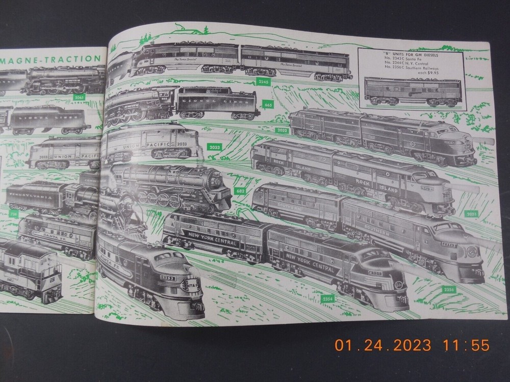 Lionel Model Railroading 1954 Accessories Booklet