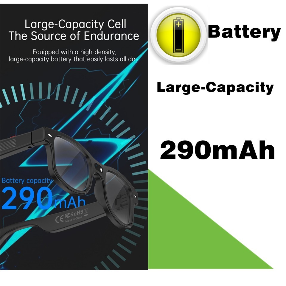 AI Camera Smart Glasses Multifunction Camera Bluetooth Call Voice