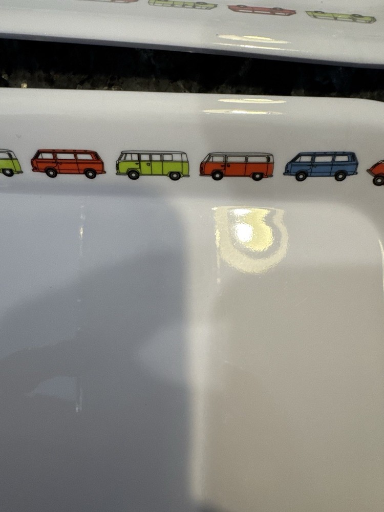 Cool Out Melamine Dinnerware VW Camper Van Service for 12