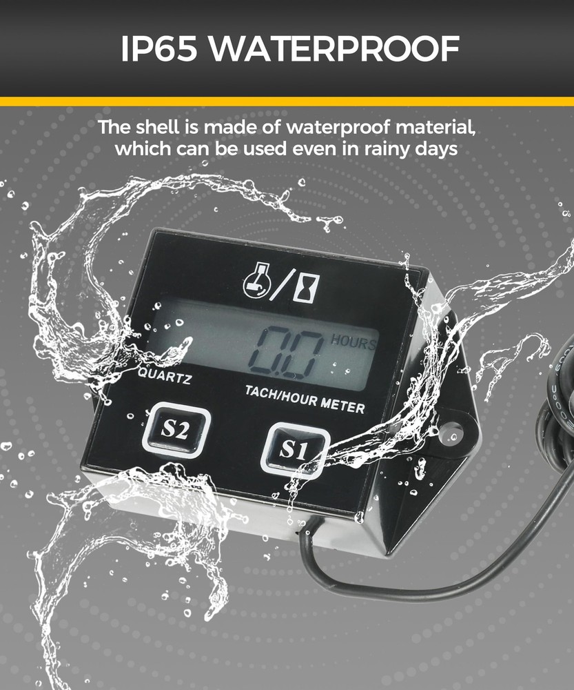 Tachometer,Small Engine Tachometer,Car Accessories Tachometers for Small Engi...