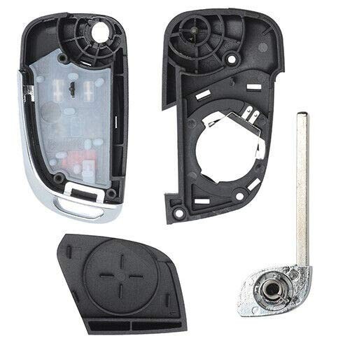 Modified 4 Button Flip Remote Key Shell Case for Chevy Camaro Cruze 4 Buttons