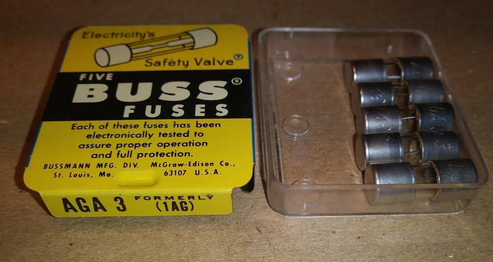 Bussmann AGA-3 (5 EACH)