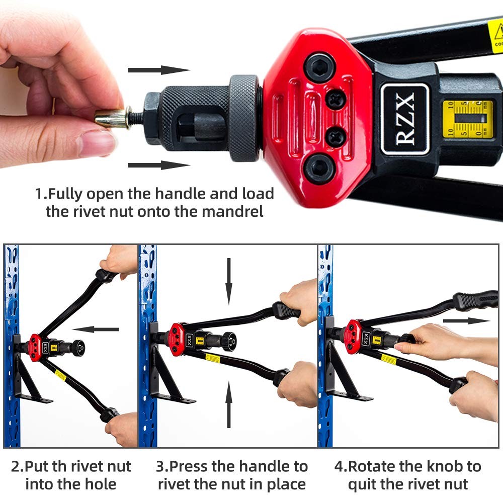 16" RIVET NUT TOOL Hand Blind Riveter,RIVNUT Riveting Tools With Carton