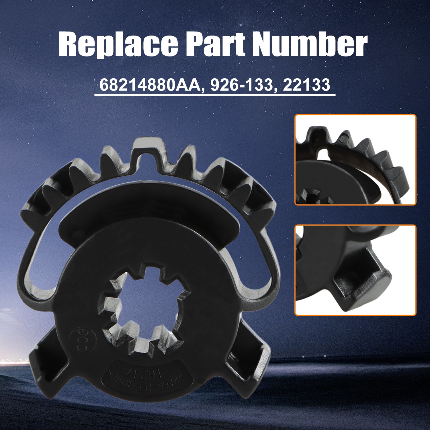 2PCS Blend Door Actuator Gear Heater HVAC for Dodge Durango 3.6L 5.7L 2011-2018