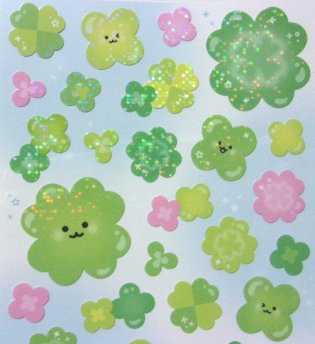GAIA Clover World Sticker Sheet Made in Japan