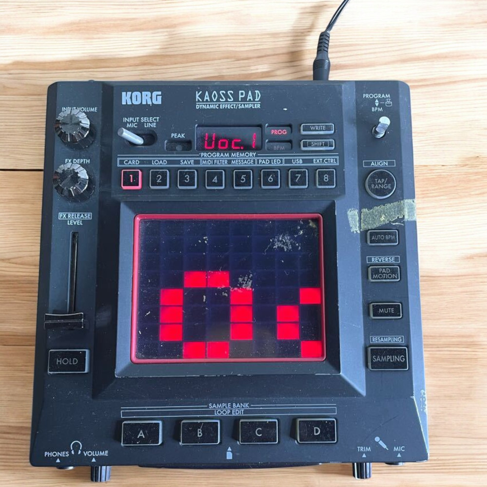 KORG KAOSS PAD KP3 KP-3 Dynamic Effect Sampler Sequencer Working