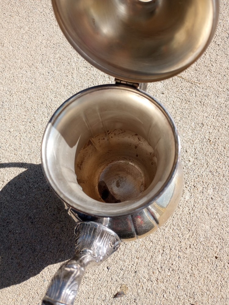 antique silver plated teapot