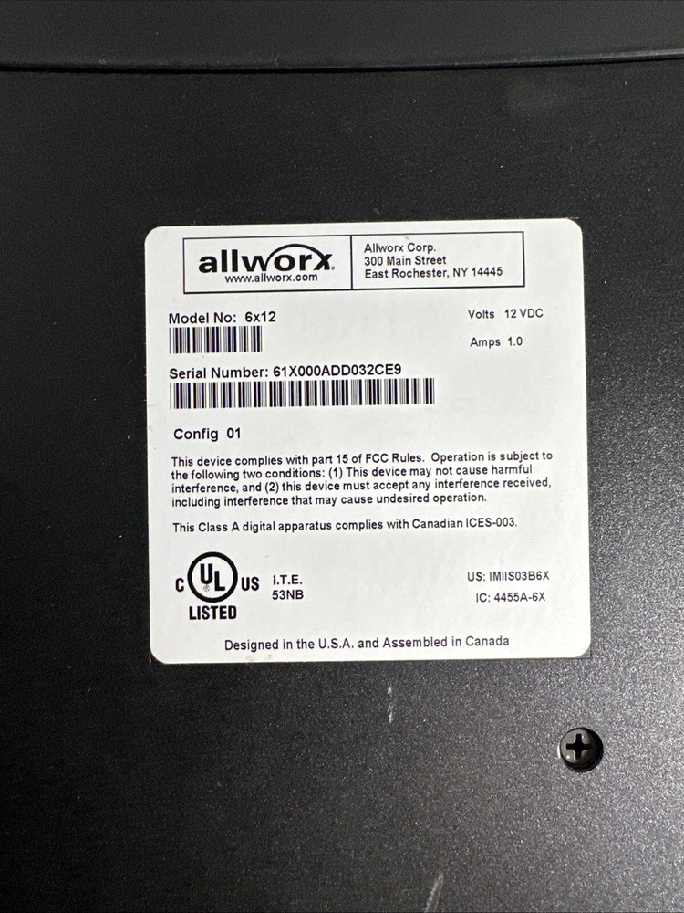 ALLWORX 6X12  System