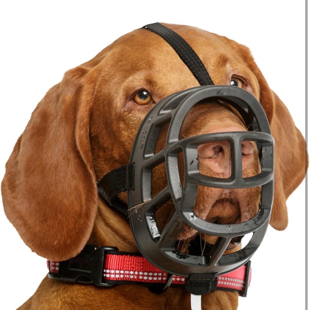Baskerville Ultra Muzzle for Dogs - Size 4 - Adjustable & Comfortable - New