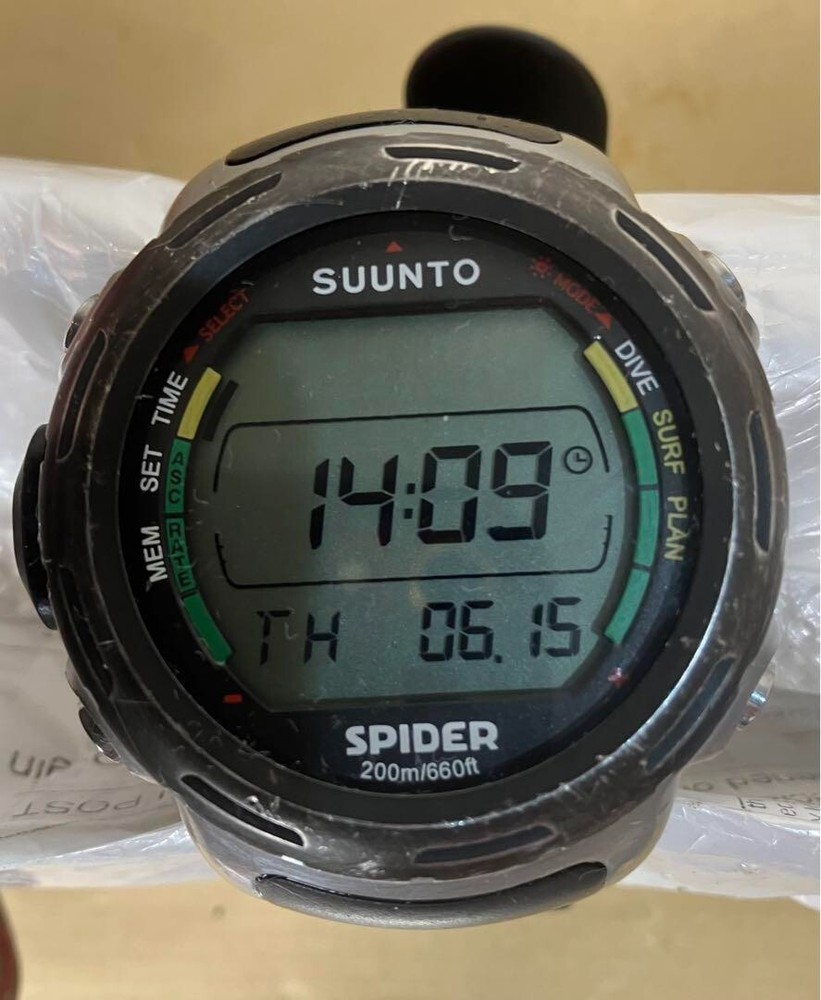 SUUNTO SPIDER Spider Dive Computer Black Battery Replaced
