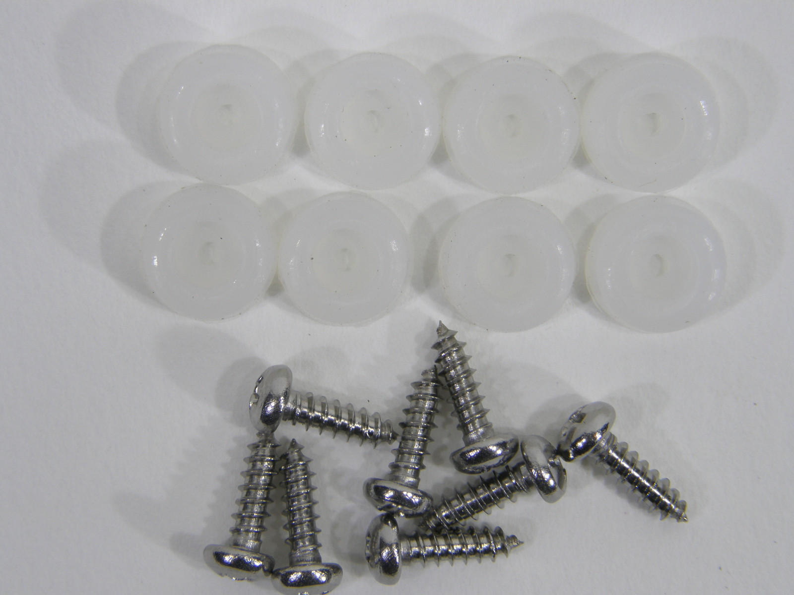 Extra Small 3/8" DIA Rubber Bumpers with Stainless Steel Screws (Black or Clear)