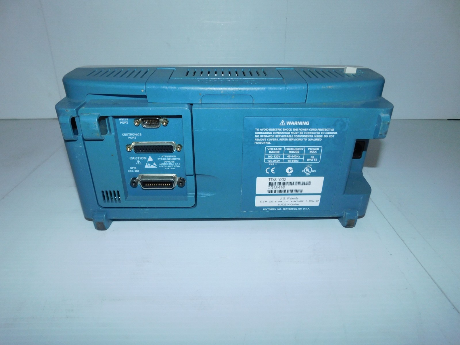 TEKTRONIX TDS 1002 TWO CHANNEL DIGITAL STORAGE OSCILLOSCOPE 60 MHZ (PLS62)