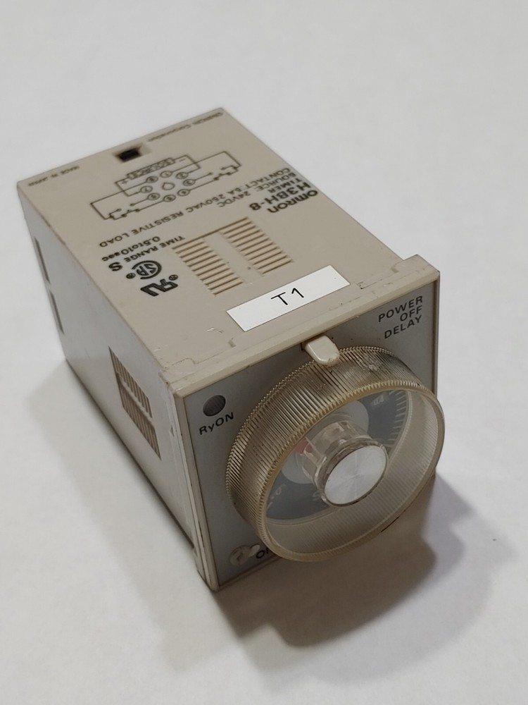 Omron H3BH-8 Timer 0.5-10SEC Time Range , Power Off Delay