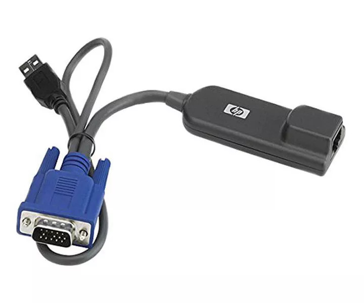 HP AF628A KVM Console USB Interface Adapter Video Cable 753494-001 748740-001