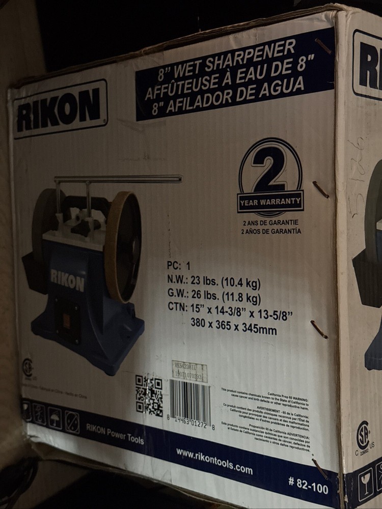 RIKON Power Tools 82-100 8" Wet Sharpener