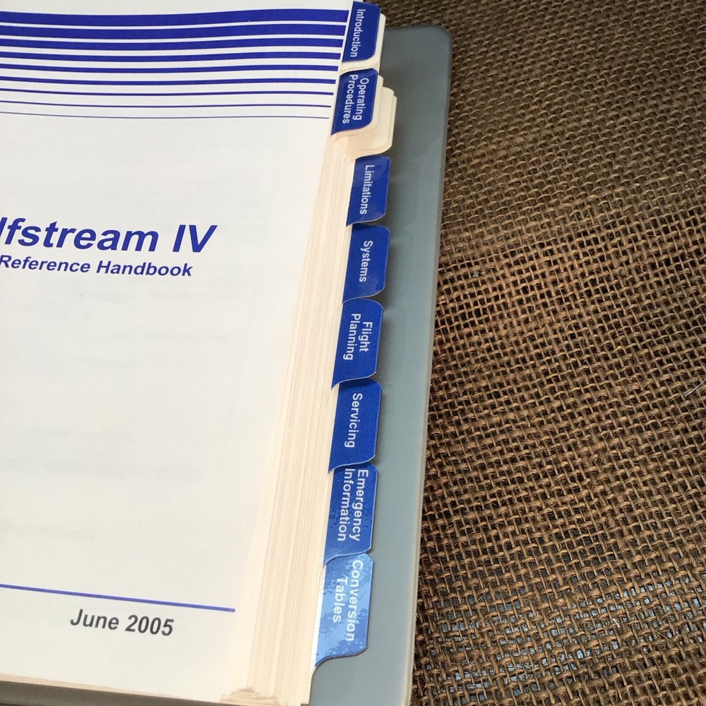 Gulfstream IV Cockpit Reference Handbook