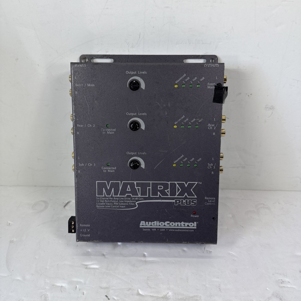 (READ) AudioControl Matrix Plus 6ch High-Gain Active Line Driver Audio Processor