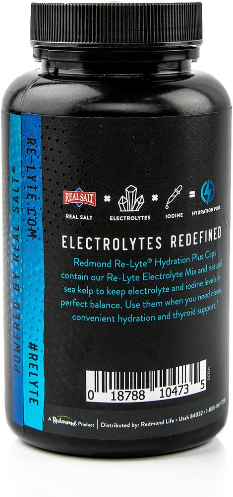 REDMOND Re-Lyte Hydration plus Capsules, 120 Count