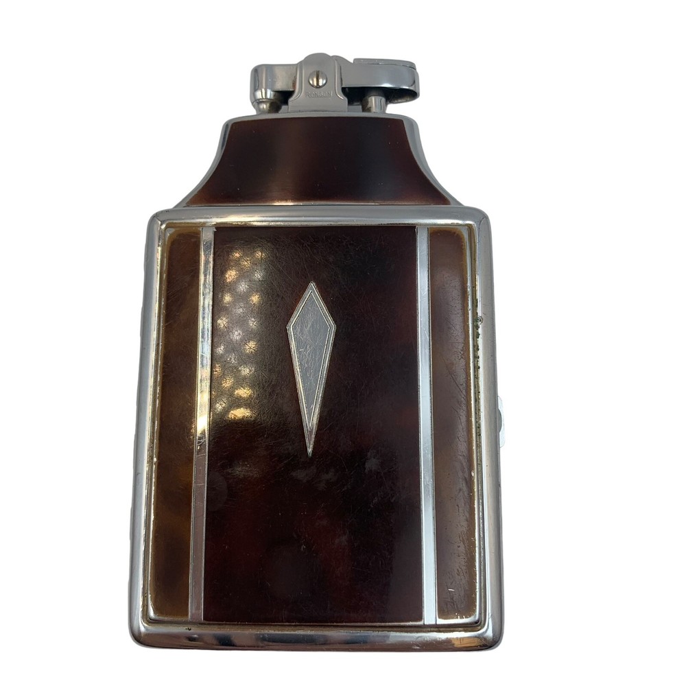 VINTAGE 1940's ART DECO RONSON MASTERCASE LIGHTER & CIGARETTE CASE