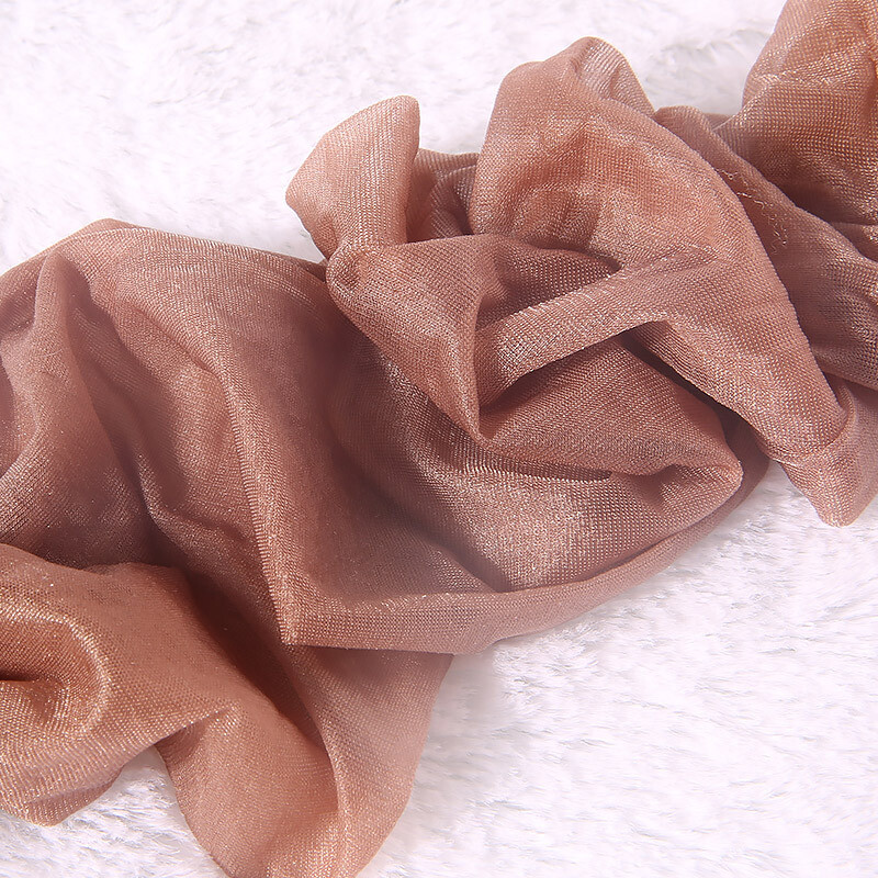 2 Pairs Glossy Ultra-thin Shiny Sheer Lace Top Thigh High Stockings Hold Ups