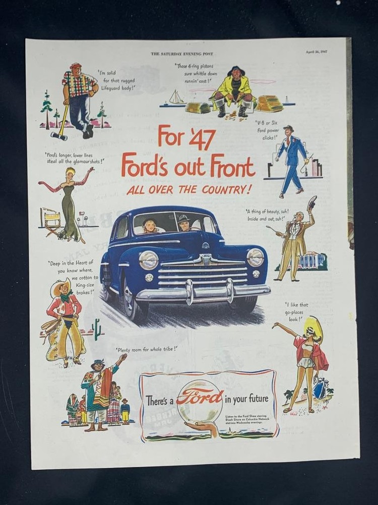 Magazine Ad* - 1947 - Ford - (#5)