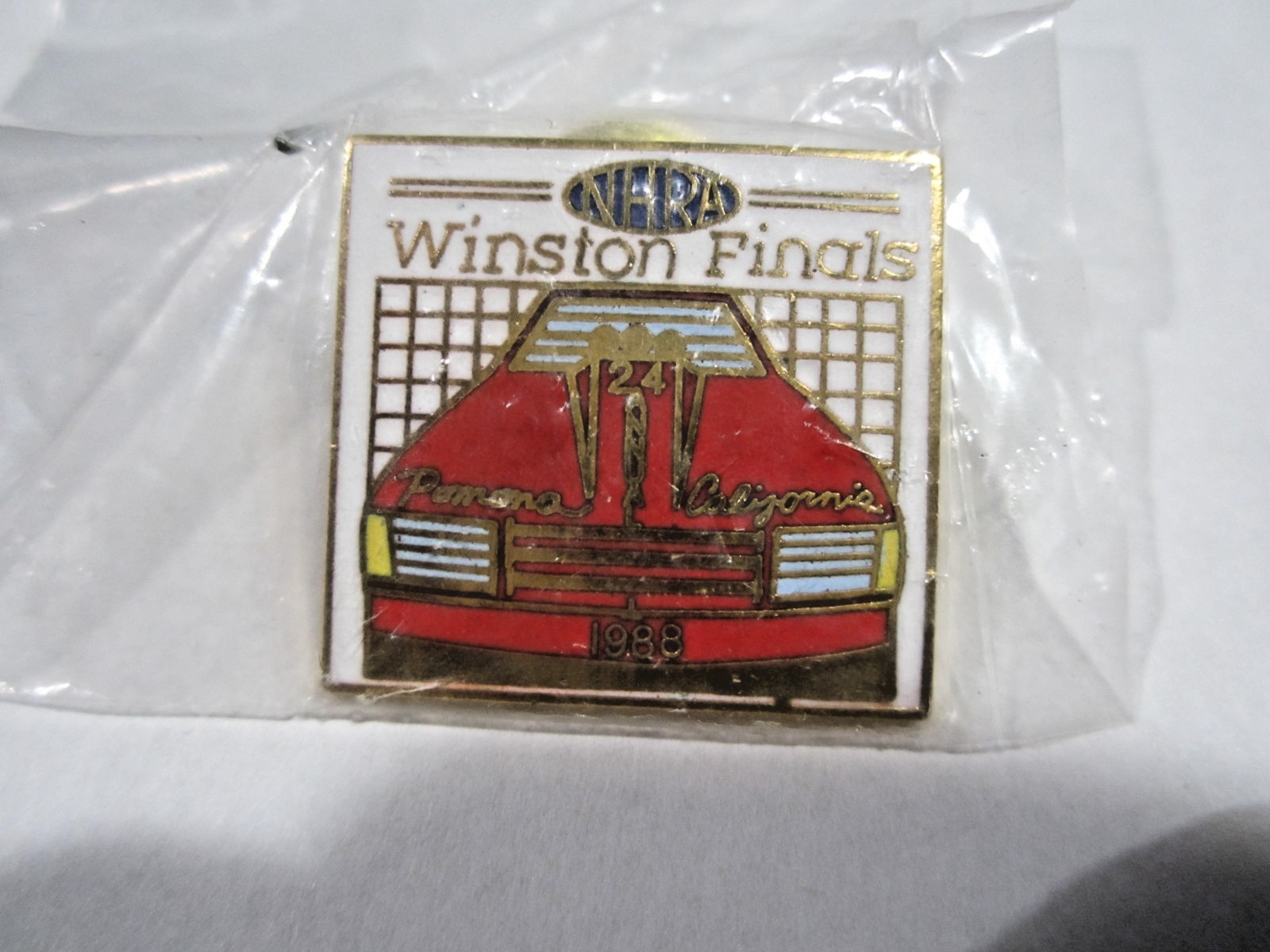 NHRA 1988 Original Winston Finals Drag Pomona California Drag Racing Event Pin