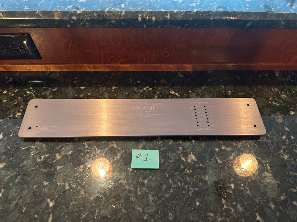 Original OEM CARVER m1.5t FRONT FACEPLATE, includes handles.