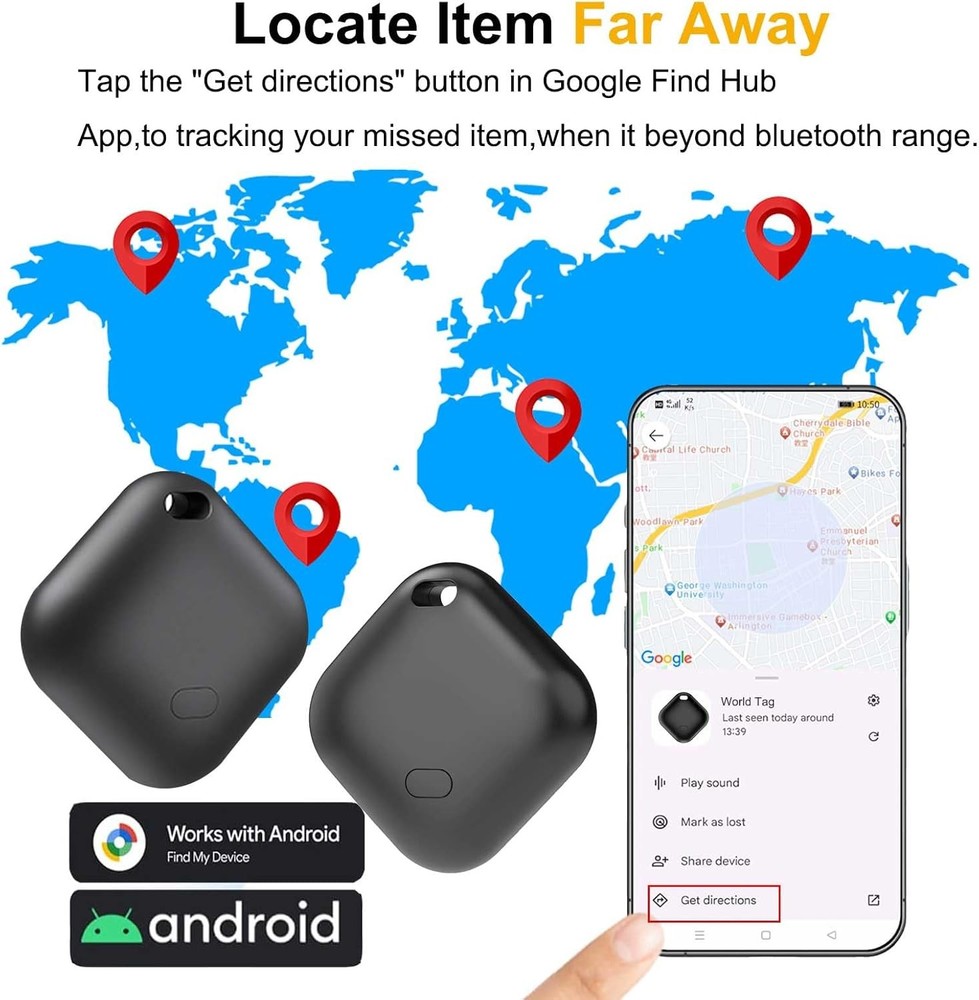Air Tag for Android 1 Pack,Google Certified Android Tracker Tags,Smart Tags for