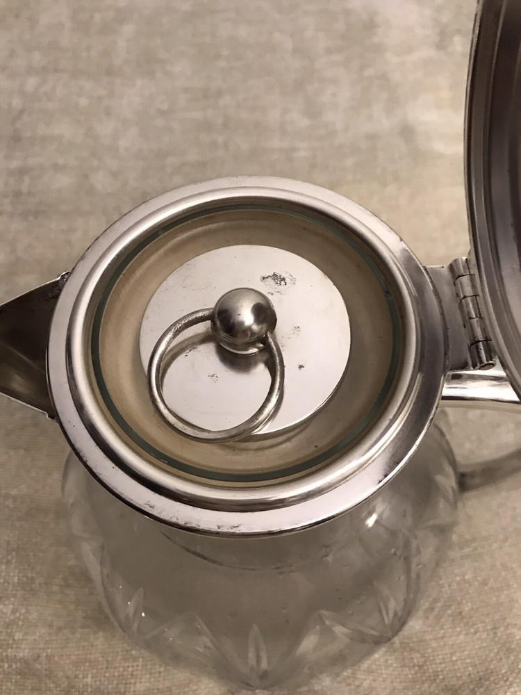 Vintage Silver Plated Pitcher With Ice Holder