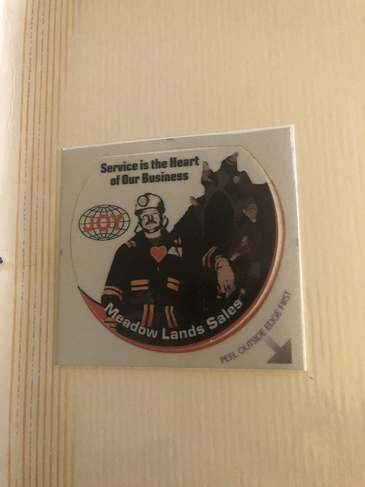 Joy Coal Mining Sticker Nice Globe