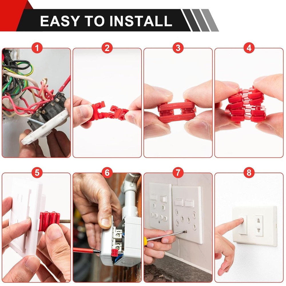 48 Pcs Outlet Spacers for Electrical Box Extender -Loose Switch Wall Plate Shims