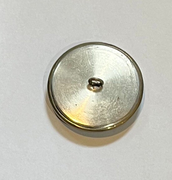 ANTIQUE CLAW BUTTON - CARVED BAKELITE AND BRASS - COAT BUTTON